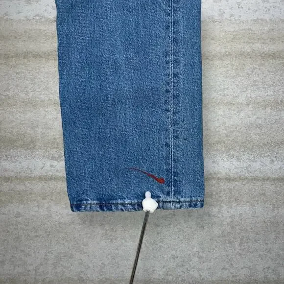 Vintage Levis Jeans 501 34x30 Regular Straight Leg Light Wash Denim Made in UK - Picture 7 of 8